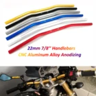 Мотоцикл 22 мм руль низкого сложения CNC T6061 анодирование из алюминиевого сплава для Honda Yamaha Kawasaki Suzuki Cafe Racer Royal Enfield