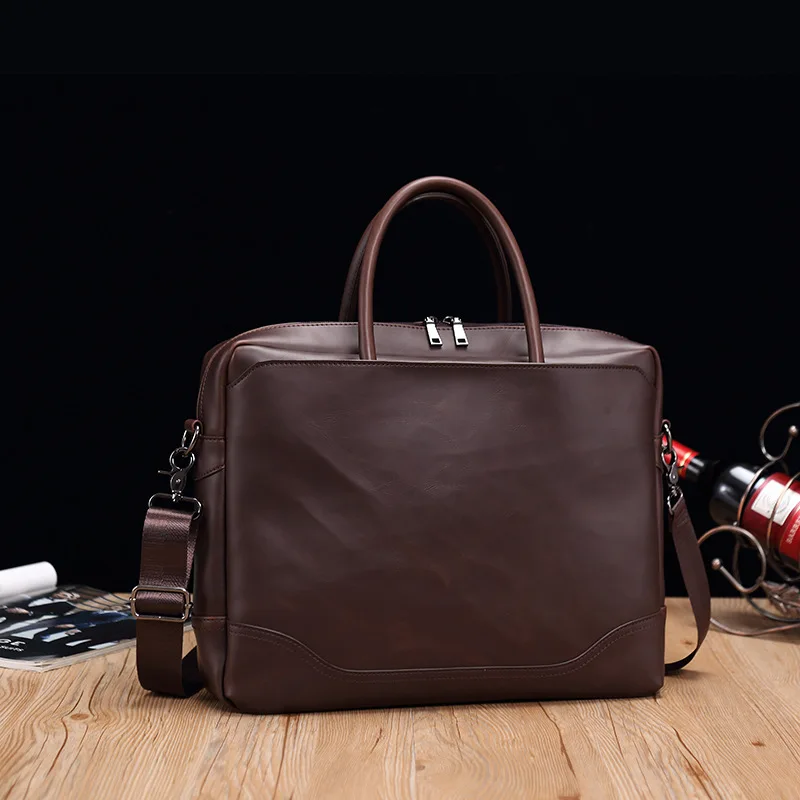 Портфель мужской из искусственной кожи водонепроницаемый большой мессенджер на