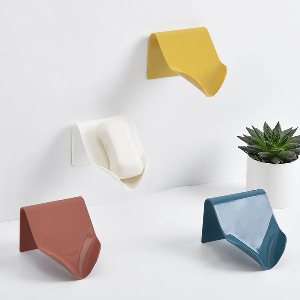 

Soap Holder Bathroom Shower Soap Dish Shower Plates Soap Storage Box with Drain Wall Shelf Plastic Bath Tray Bathroom Shelves