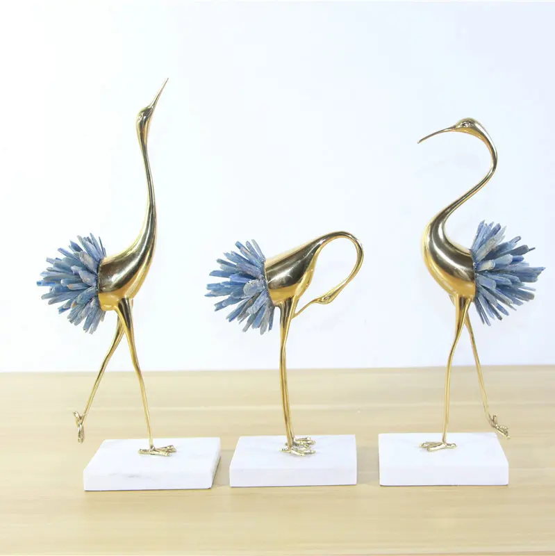 Новинка модель журавля в китайском стиле медный декоративный светильник