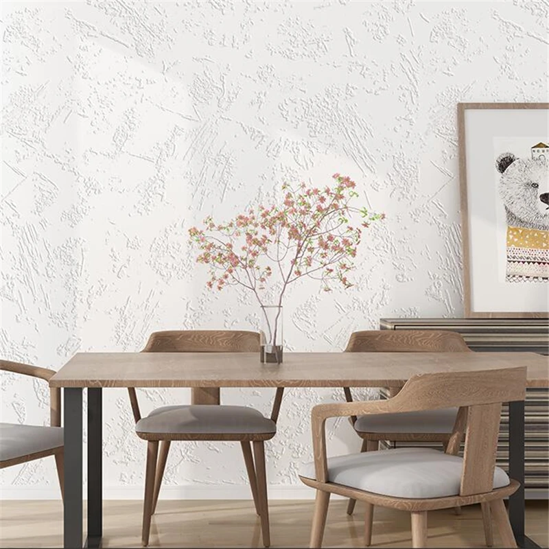 

WELLYU Mediterranean Nordic wallpapers ins modern minimalist white living room bedroom clothing store solid color wallpaper