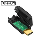 EClyxun 1 шт. сделай сам, стандартный разъем HDMI для сварки, штекер, 19-контактный Кабельный разъем 19 + 1 позолоченный штекер для ремонта с пластиковой оболочкой