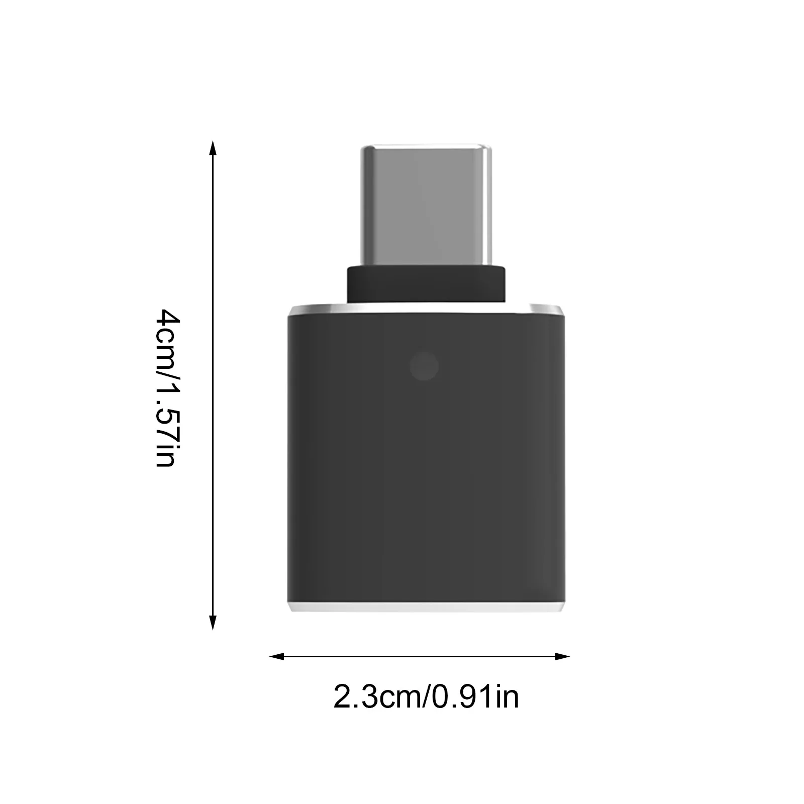 Type C Android OTG data головка со светом адаптер переходник USB Женский к Male световым