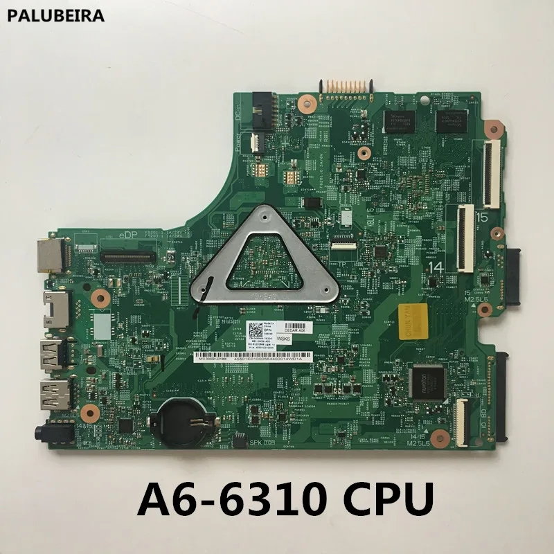 PALUBEIR для DELL Inspiron 3541 3441 3442 3542 Материнская плата ноутбука A6-6310 материнская плата CN-04XK49 04XK49 13283-1
