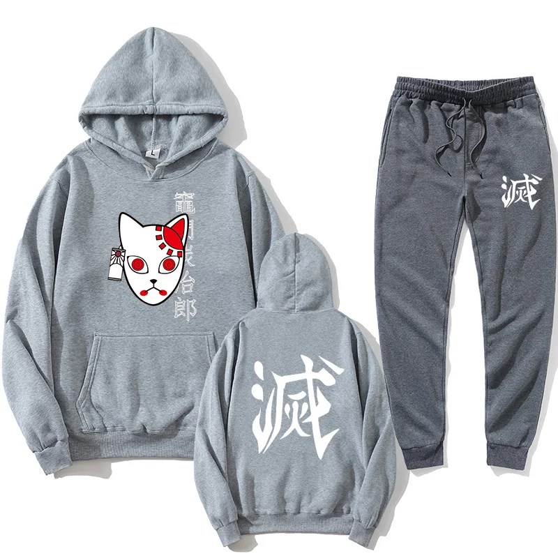 

2020 new popular fashion printed Hoodie + sports pants autumn men's street leisure fashion Hoodie track and field jogging Sweats