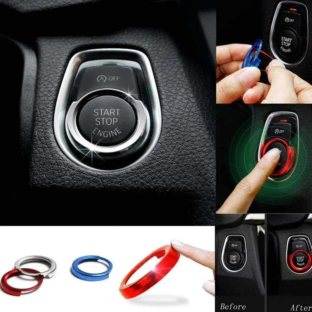 Автомобильный Стайлинг кнопка запуска вертикальная панель для автомобильного