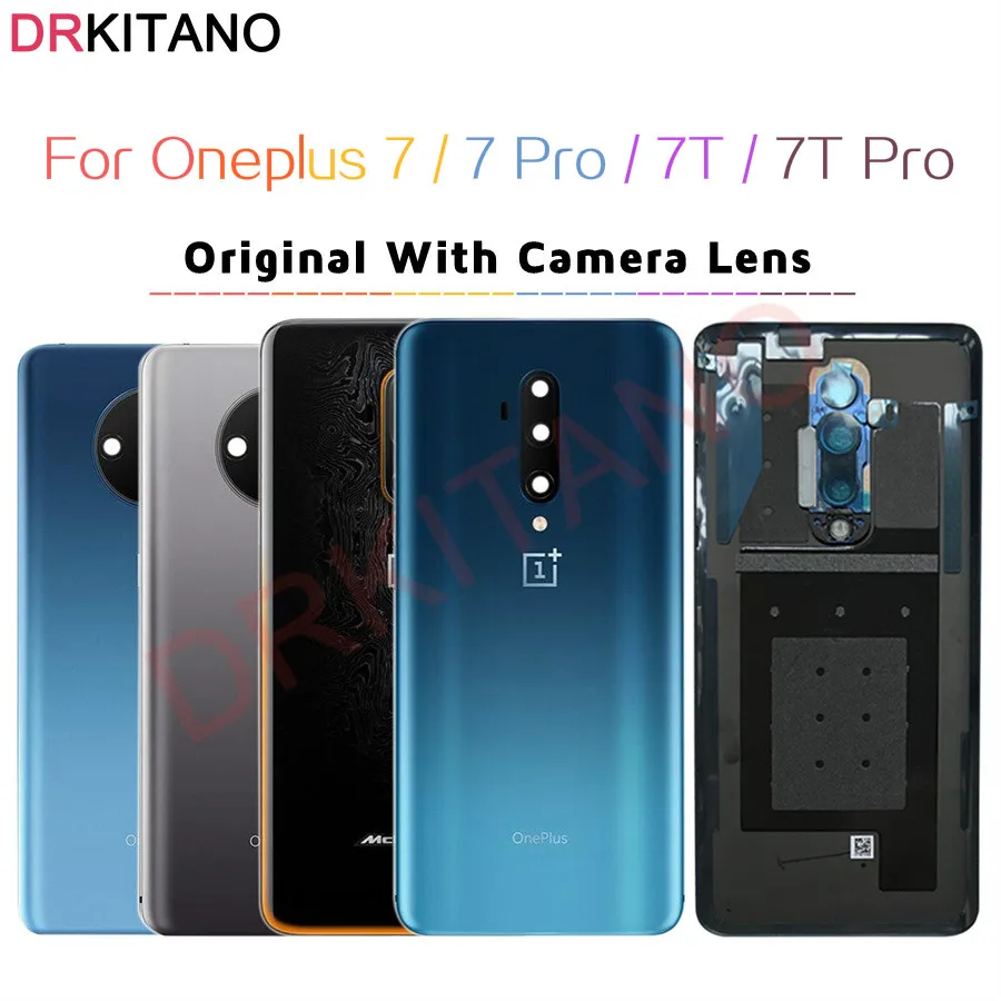 Новое заднее стекло Oneplus 7 T Pro задняя крышка аккумулятора One PLUS задний корпус Чехол