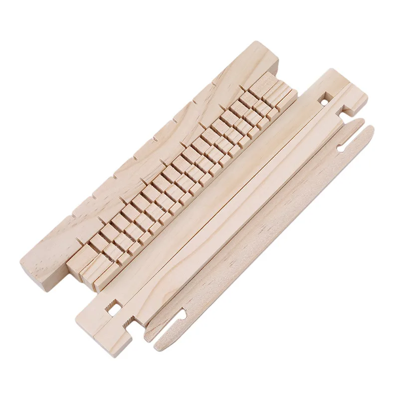 

Baby Toys Pretend Play Toys Wooden Traditional Weaving Loom Childrens Wooden Toy Educational Gift Craft Wooden Weaving Frame