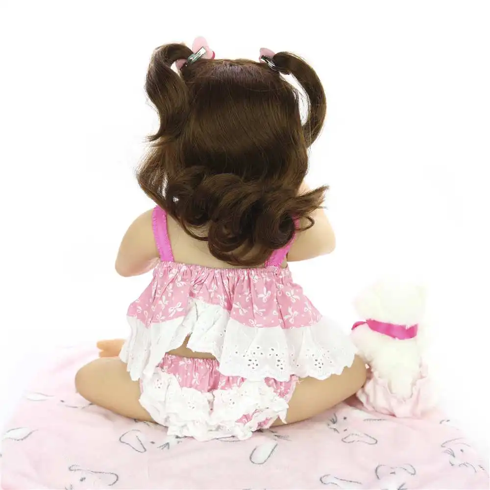 KEIUMI 23 дюймов реалистичные куклы Reborn Baby полностью силиконовые виниловые для