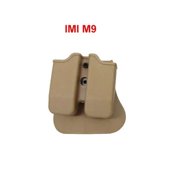 Sand for M9 9 мм IMI сумки для журналов Glock 17 M9 1911 охотничий кобура Быстрый Двойной Журнал Mag Тактические страйкбол сумки для пейнтбола - Цвет: Sand for M9