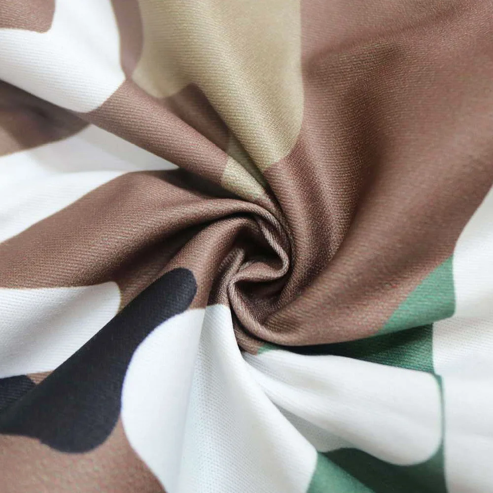 

2021 New Plus Size Camouflage Trench Coat Women Autumn Casual Letter Print Coat Pockets Long Sleeve Overcoat Female Outwear