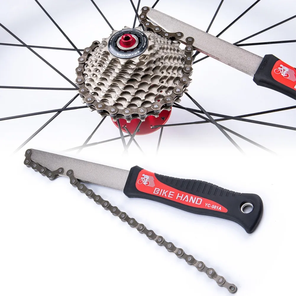 

29cm Install Removal Tool Bicycle Wrench Rubber Handle With Chain Whip