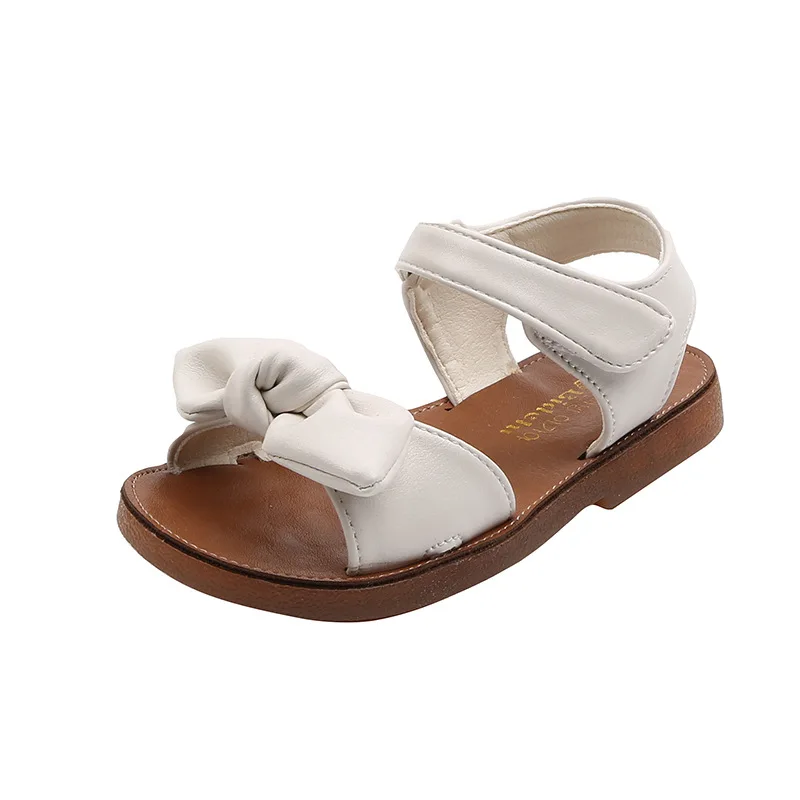 

Summer Baby Bowtie Sandals Casual Non-slip Soft Kid Toddler Baby Shoes Little Children's Girls Princess Open Toe Beach Sandals