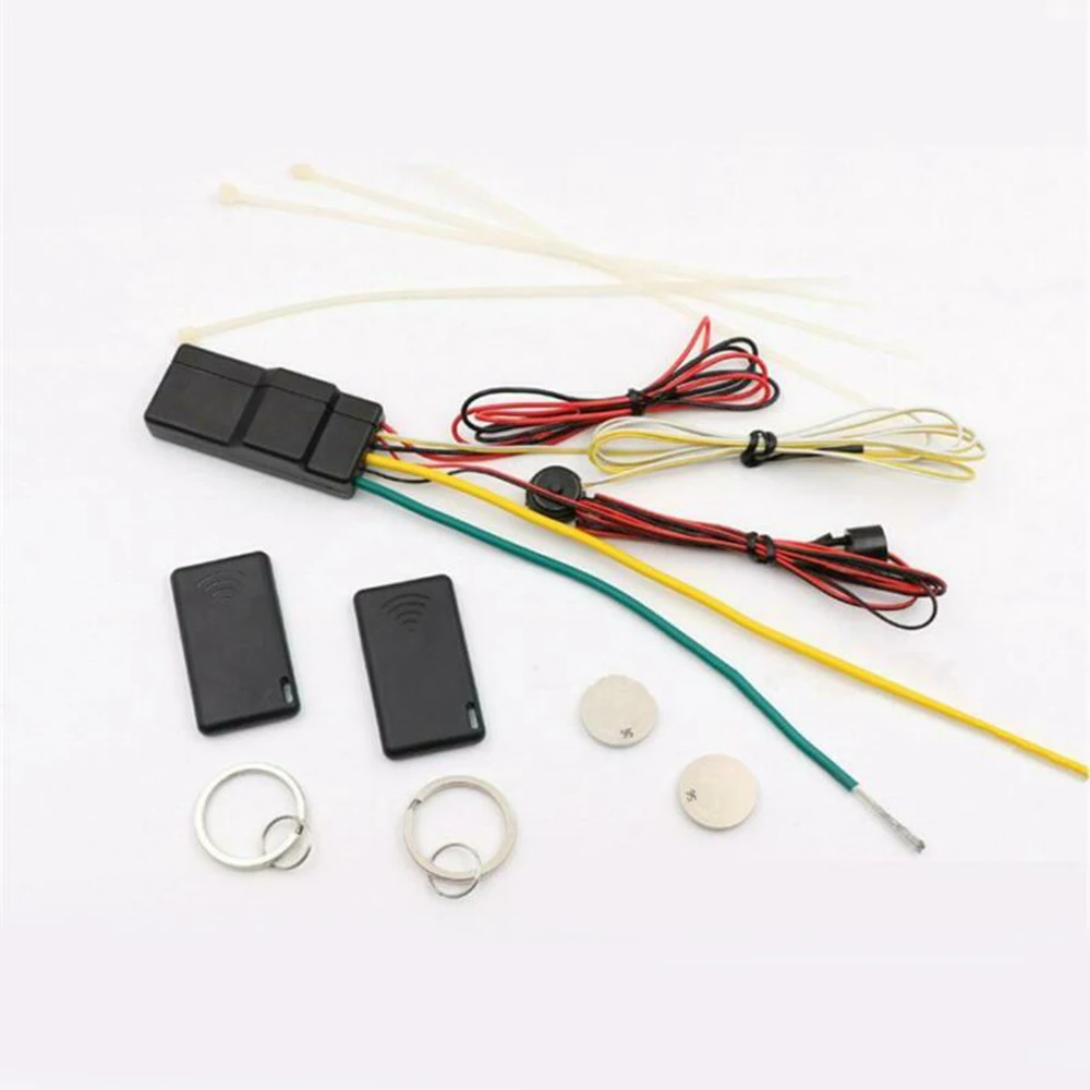 

RFID Engine Lock W/ Circuit Cut Alarm Inmoviliza For DC 12V vehicles RF 2.4Ghz