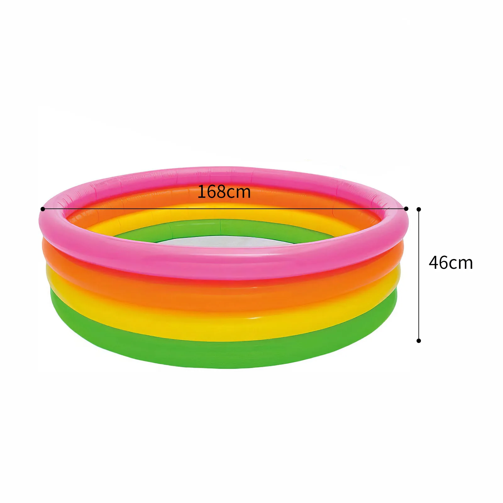 

Inflatable Pool Sunset Glow Outdoor Fluorescent three-ring Swimming Pools Inflatable Bathing Pool for Kids Children Baby