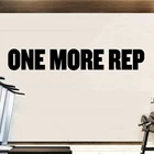 Виниловая наклейка на стену One More Rep стикер настенный для спортзала с вдохновляющей цитатой, для тренировок, кроссфита, фитнеса, украшение для дома и офиса