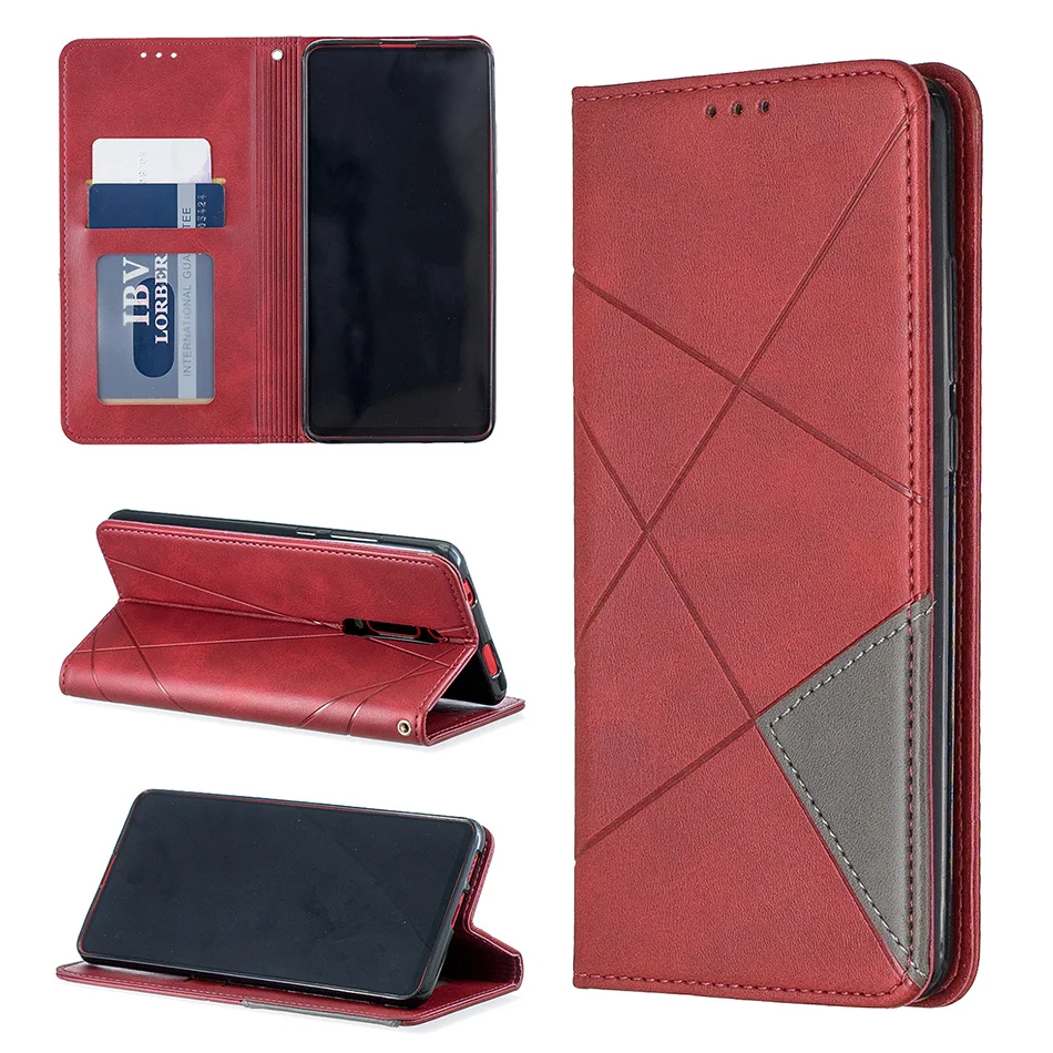 Магнитный чехол книжка из искусственной кожи для Redmi K20 7A Xiaomi Mi 9T Note 7 Pro 7S чехлы