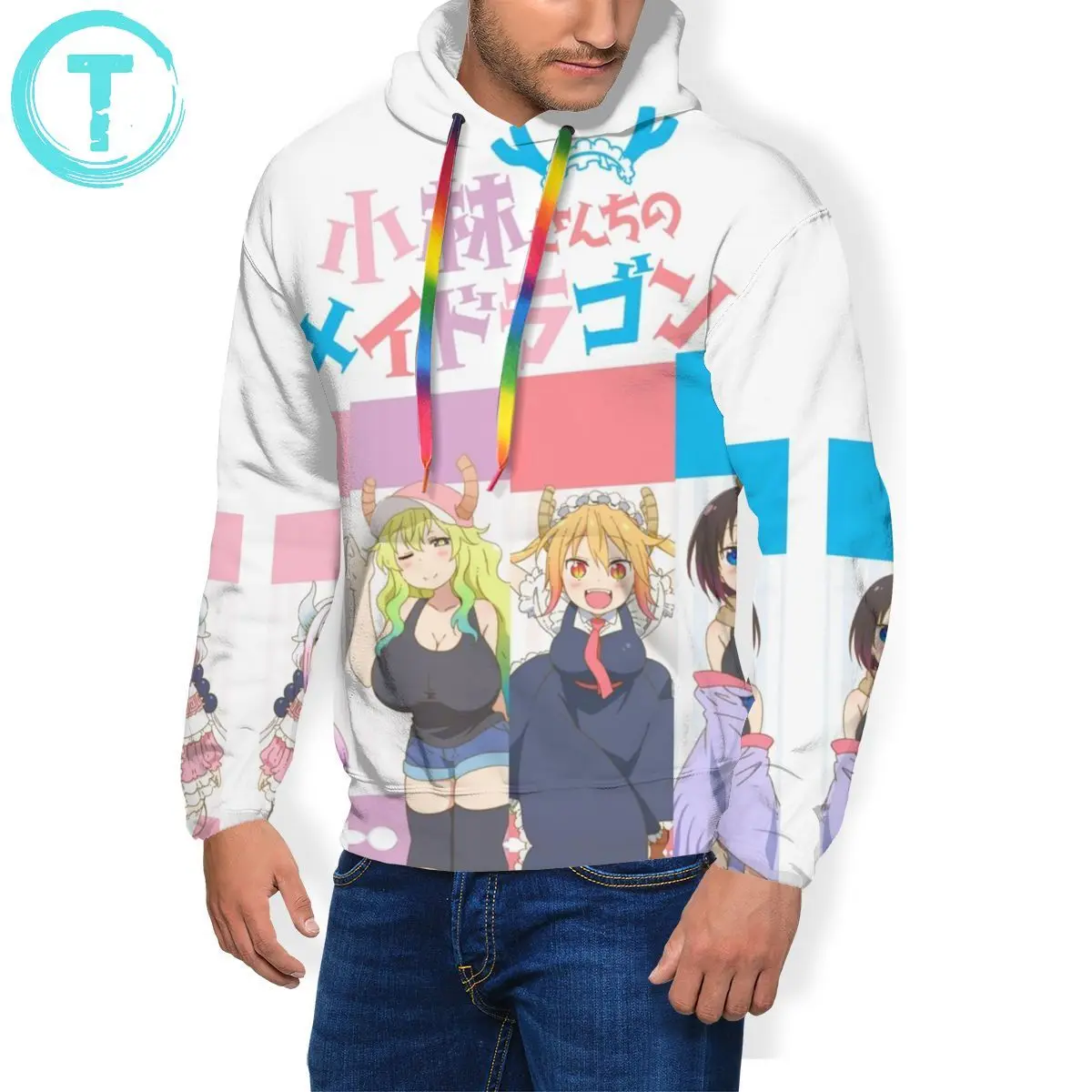 

Худи Miss Kobayashi Dragon Maid, худи Miss Kobayashi Dragon Maid, полиэстеровый пуловер с длинным рукавом, худи