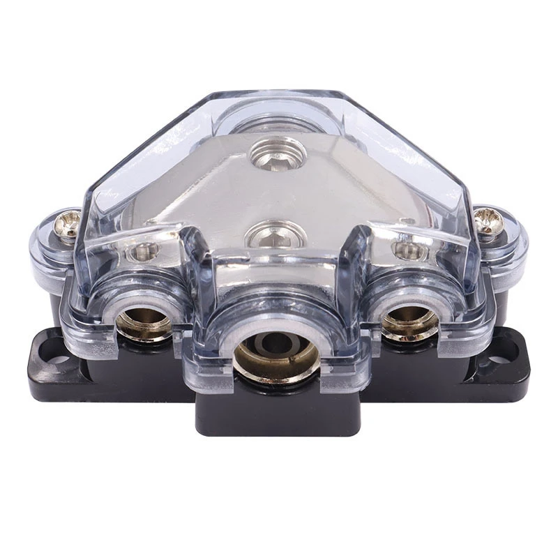 

3-ходовой распределительный блок питания, 1 в 3 выходной автомобильный аудио стереоусилитель, распределительный соединительный блок для ауд...