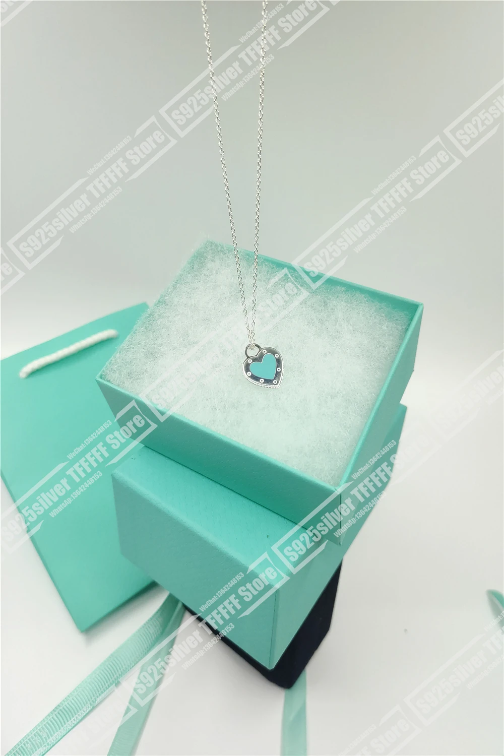 

S925 silver/T/love necklace/gift/men and women 1-1