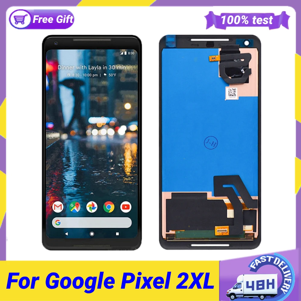

AMOLED 6.0" for Google Pixel 2 XL LCD Display Touch Digitizer Screen for Google Pixel 2XL OLED Replacement No Dead Pixel LCD 2xl