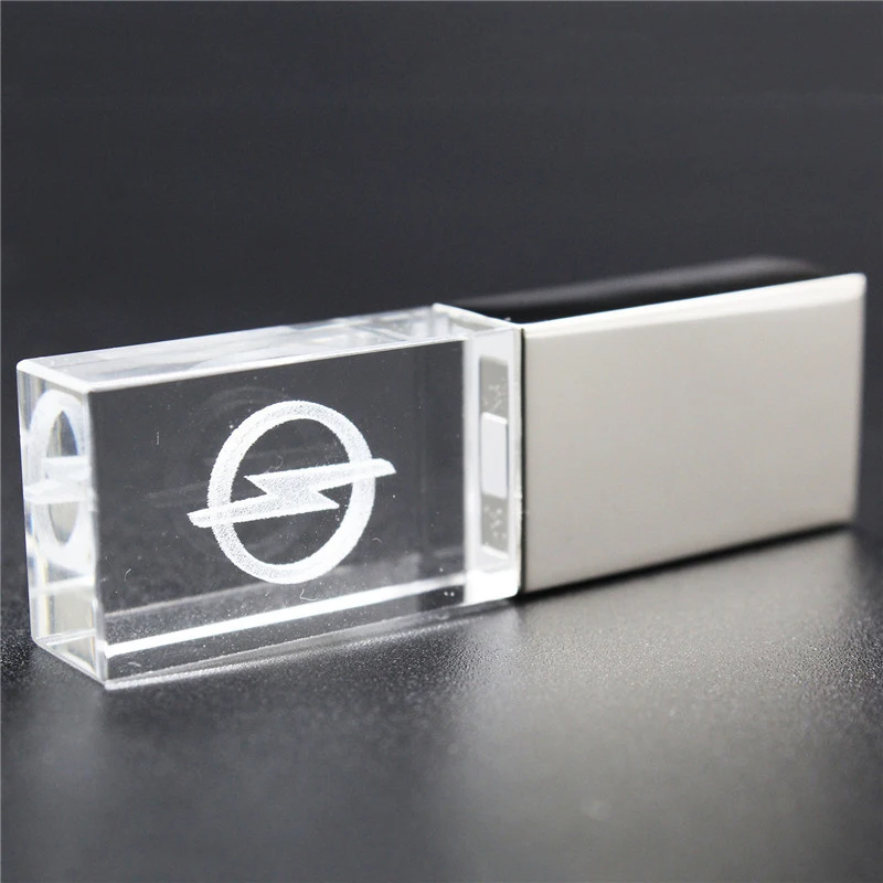 

usb2.0 metal crystal Opel car key model USB Flash Drive 4GB 8GB 16GB 32GB precious stone pen drive special gift