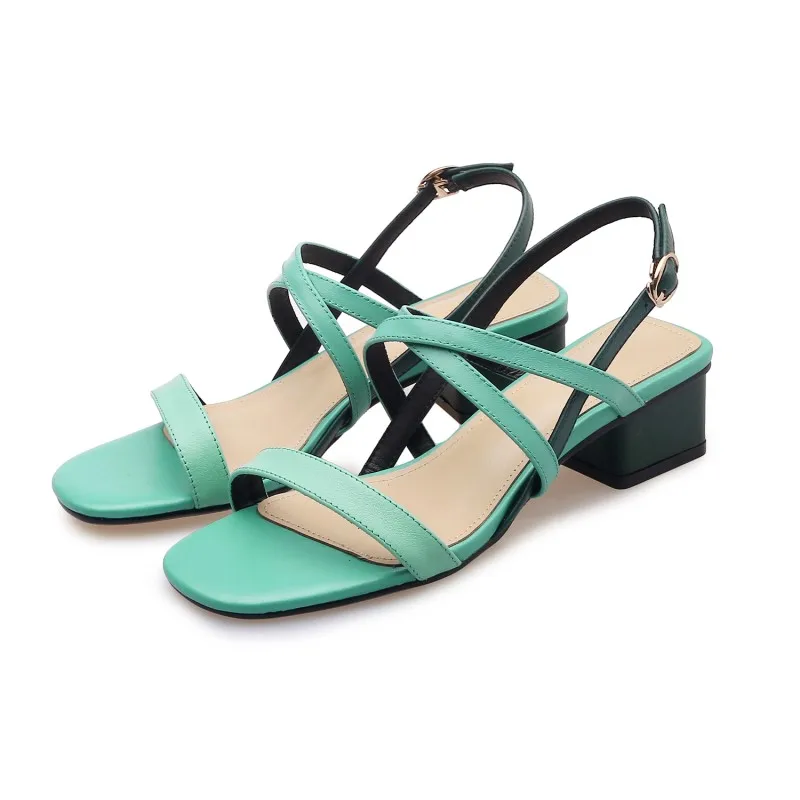 Большой размер 8 9 сандалии на высоком каблуке с ремешком женская обувь женские