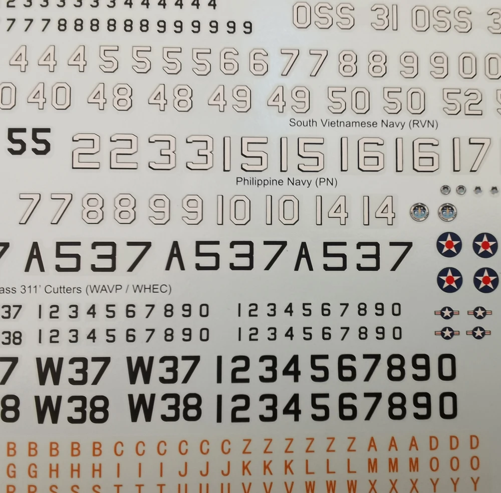 

1/350 Scale Decal for USS Bamegat Class AVP Back-Aft Models,1 Big Piece Detail Up Parts Stickers