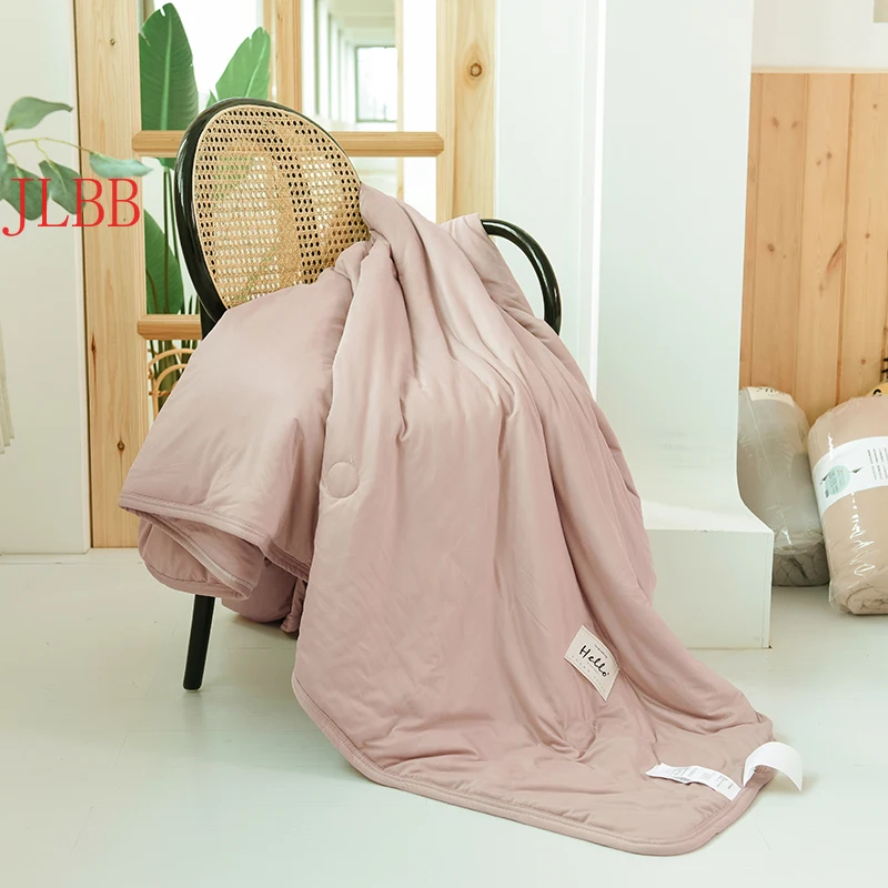 

Knitted cotton duvet set 2021 New summer bed linen set cool washed cotton patchwark quilt AB side throw blanket bedding sheet