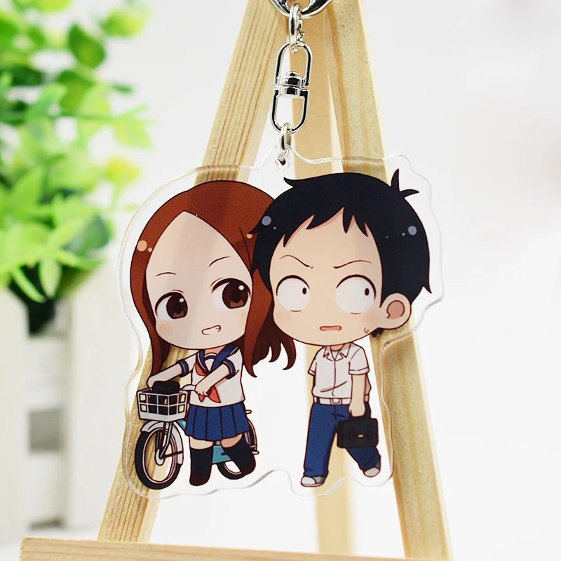 Аниме Teasing Master Takagi san Nishikata фигурка Косплей двухсторонний акриловый брелок
