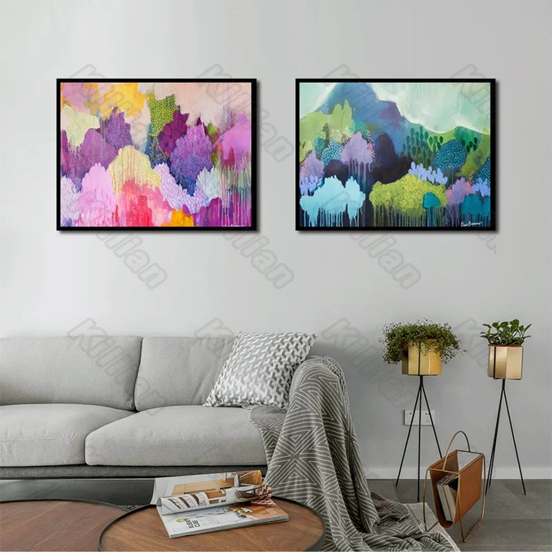 

Western Abstract Style of Forest Painting Wallpapers and Ink Style Living Room and Decorative Painting Murals and Fresco