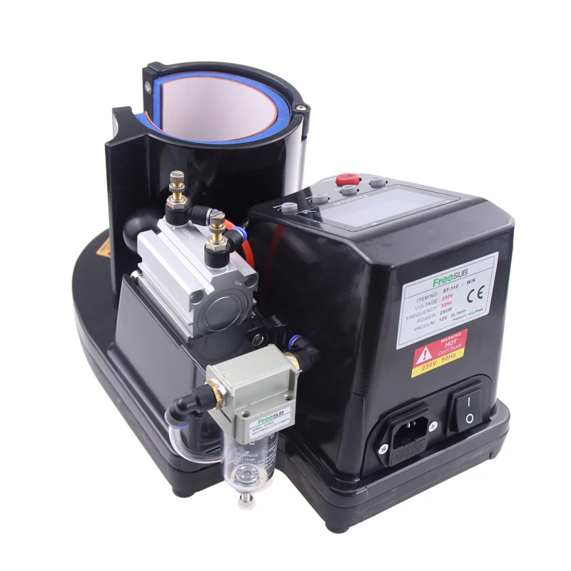 ST-110 280W  DGS Low Price Mini Pneumatic Baking Cup Machine mug heat transfer machine 110V/220V