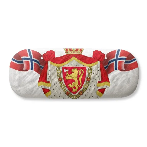 Герб Норвегии символ страны Чехол для очков моллюск контейнер хранения |