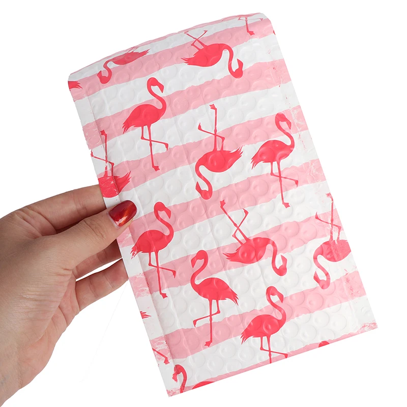 

10pcs Flamingo Bubble Mailer Envelopes Mailing Bag Self Sealing 125*180mm/5x6in