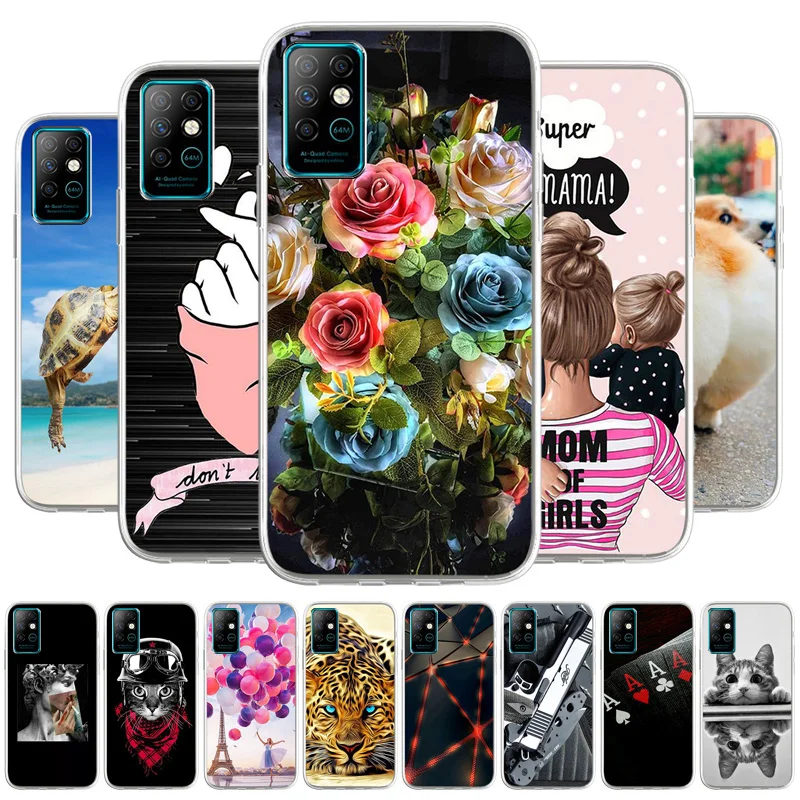 phone case for infinix note 8 case note8 note 7 lite hot 10 8 9 pro cover soft tpu silicon infinix note 8 x692 6 95 inch bumper free global shipping