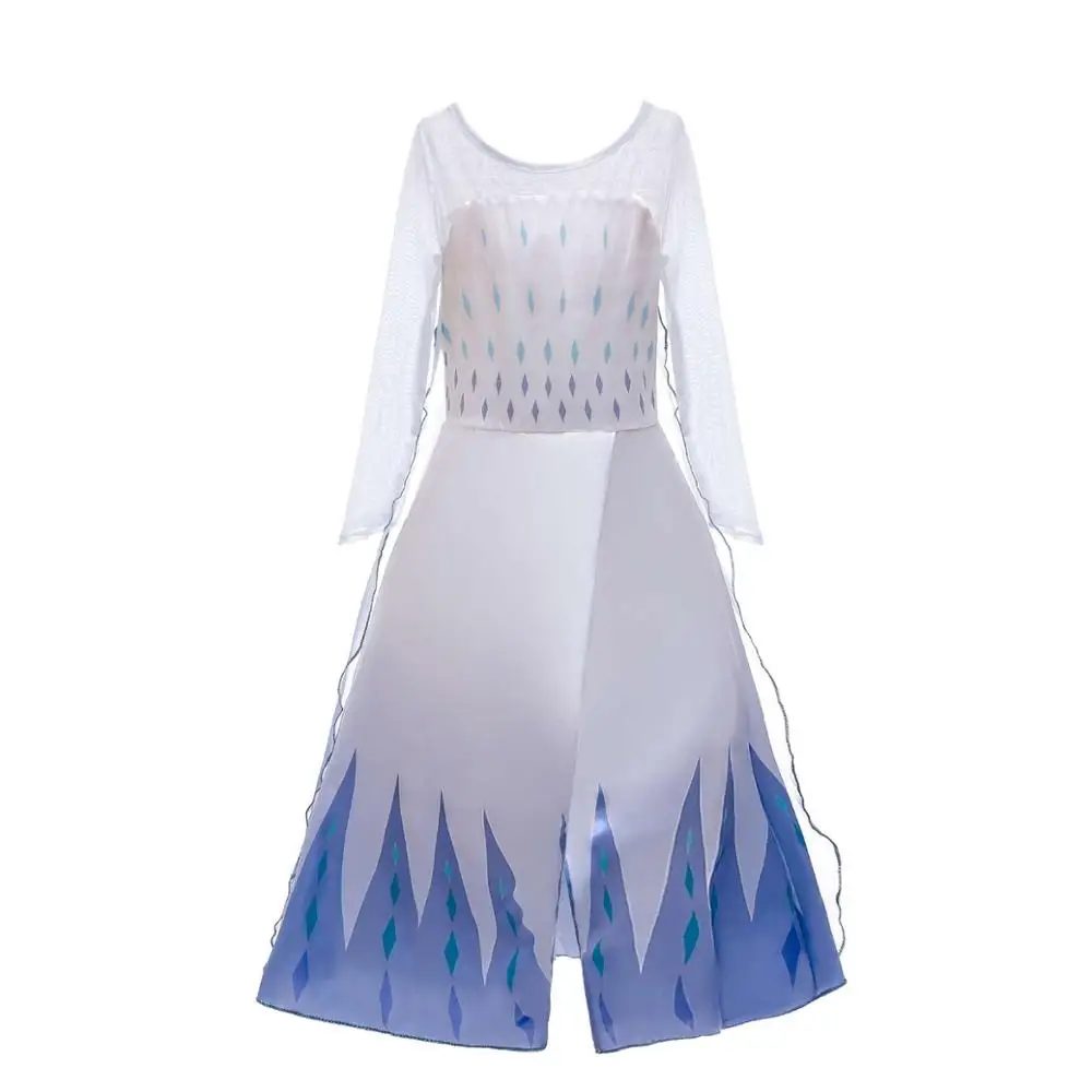 Girls Dress Summer 2 Elsa Dresses For Costume Elegant Princess Carnival Cosplay Party Children Clothing 3 8 10 YearS | Детская одежда и