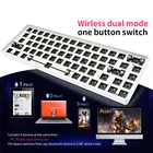Комплект механической клавиатуры GK68XS, 60% RGB SMD, популярная сменная плата с Bluetooth, совместимая с Bluetooth, чехол для вишневой искусственной клавиатуры, набор для замены