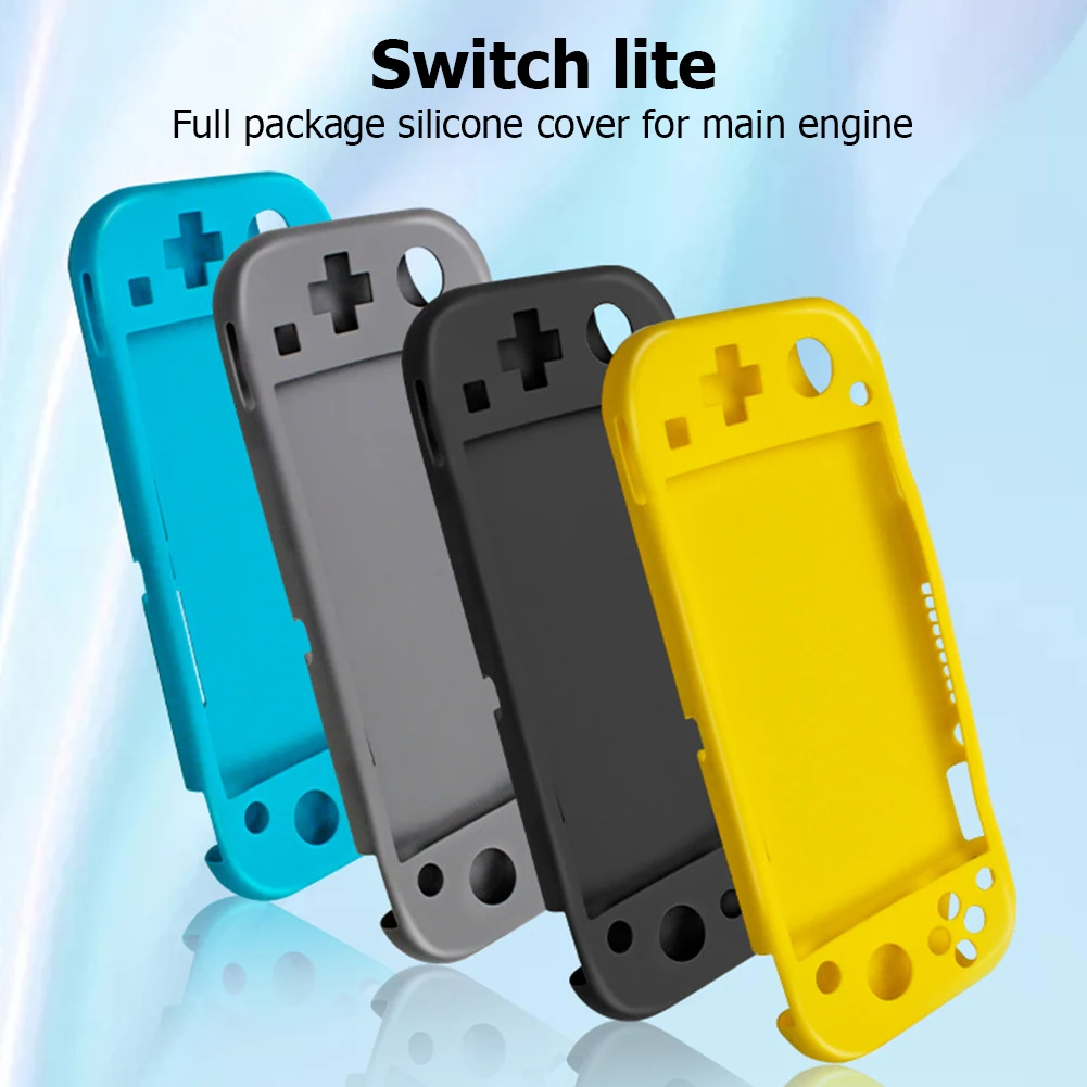 

Full Package Silicone Case Shockproof Non-slip Protective Soft Cover for Nintendo Switch Lite Console Shell Funda Accessories