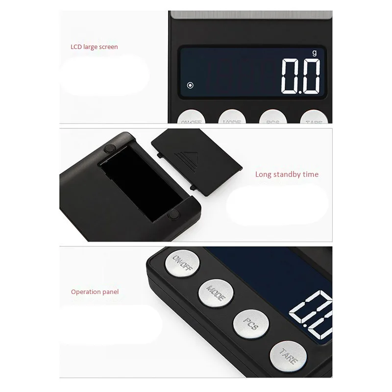 

Digital Kitchen Scales 0.1G Mini Electronic Portable(Battery Included)
