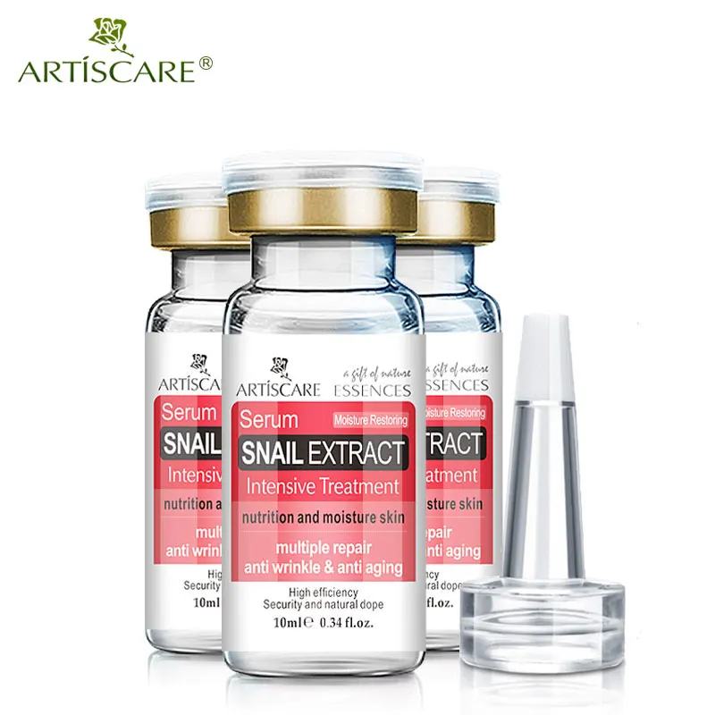 ARTISCARE Snail Extract Serum 3pcs Anti-Aging Anti Wrinkle Acne Treatment Nutrition Moisturizing Whitening Skin Repair Essence | Красота и