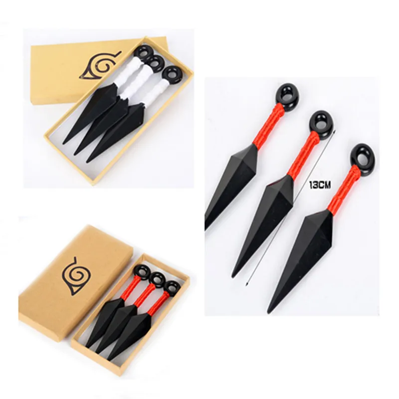 Аниме 3 шт./компл. ниндзя дротики Косплей Hatake Kakashi Uchiha Sasuke Kunai Shuriken Akatsuki Метательное