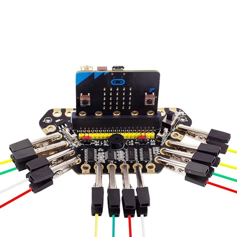 Плата расширения Micro:bit крокодил микробита расширенная 13 портов ввода вывода с