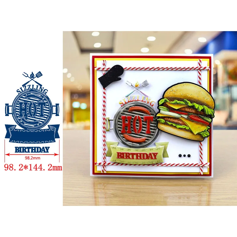 Вкусная еда инструмент для Барбекю Гамбургер напиток Металл резки штампы