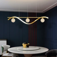 nordic modern led pendant lighting black gold for living room dining room kitchen bedroom chandelier lighting indoor household