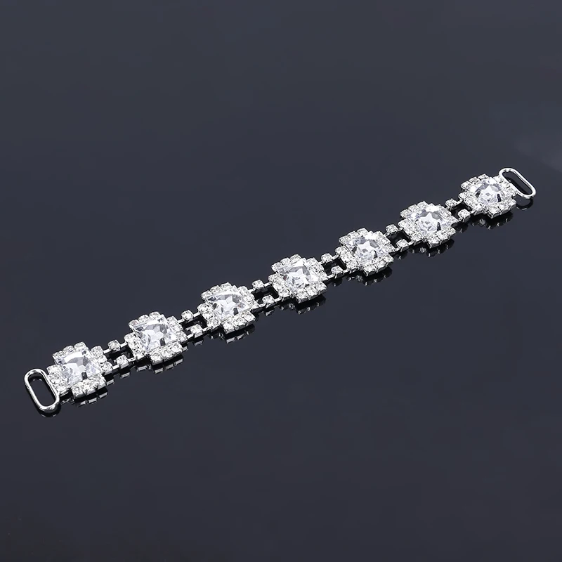 2018New 10 шт. квадратный из прозрачного акрила бисер Стразы Соединительные элементы