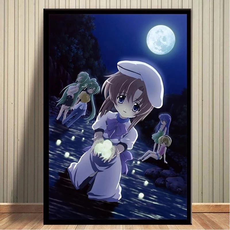 

Canvas Home Decor Painting Wall Art Prints Higurashi No Naku Koro Ni Pictures Modular Modern Style Anime Poster For Living Room