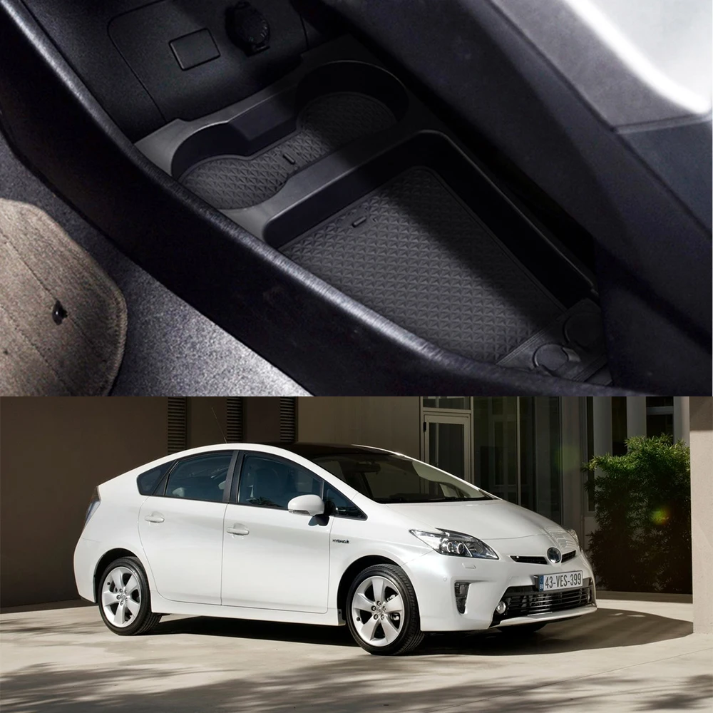 

Organizer Box for Toyota Prius 30 XW30 2010 2011 2012 2013 2014 2015 Central Armrest Storage Container Tray Interior Accessories