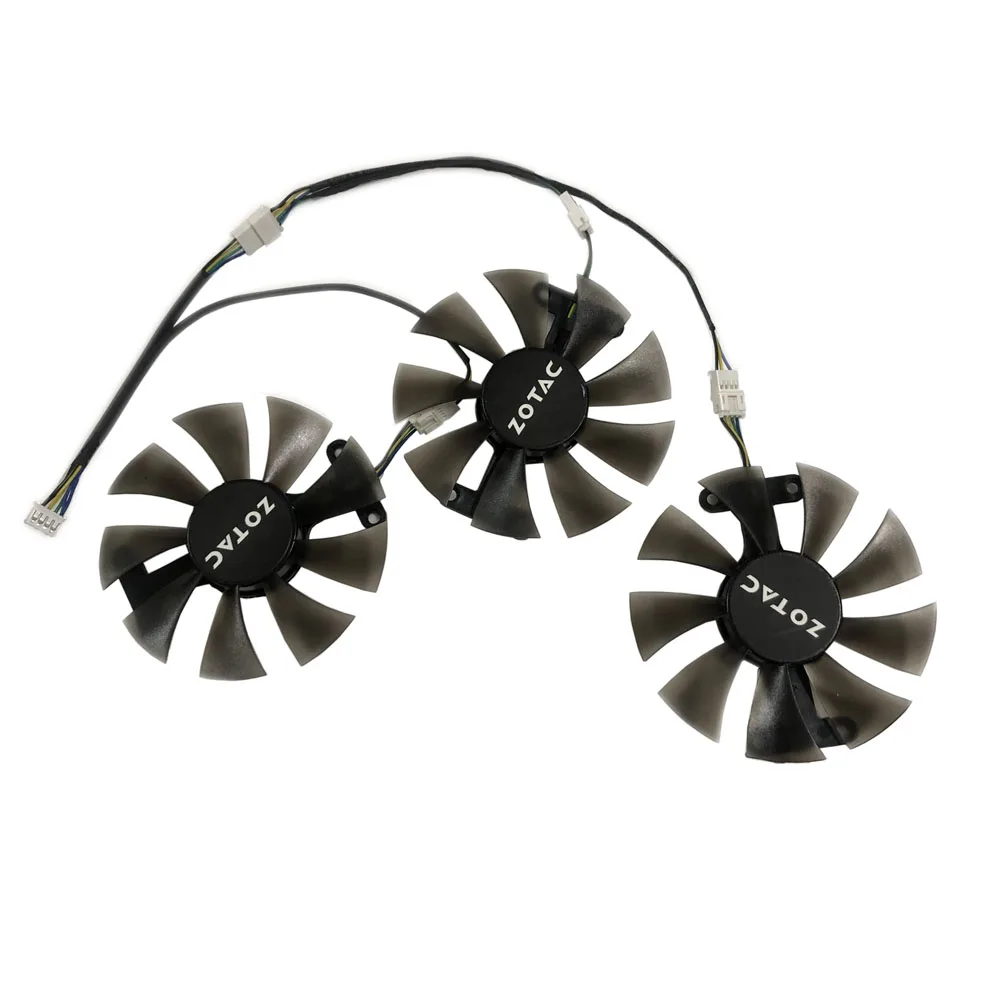 Вентилятор для охлаждения видеокарты ZOTAC Geforce GTX 980ti 6gd5 3 шт./компл. - купить по