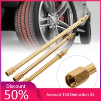 tire valve stem brass metal tire valve extension straight bore for truck motorcycle car 100mm 140mm200mm