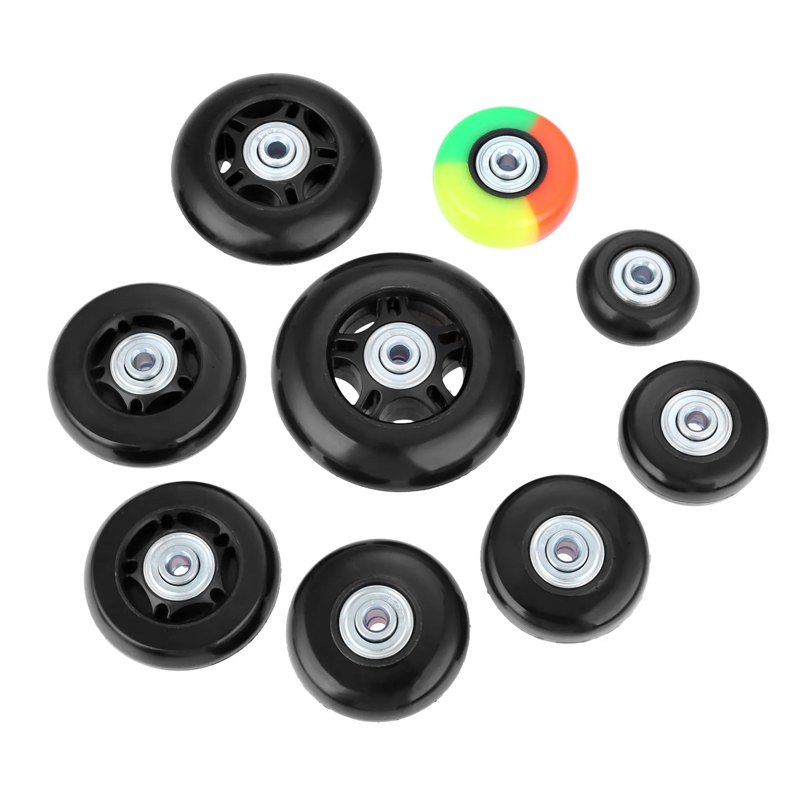 Резиновые раздвижные колеса для чемодана 2 шт. практичные оси сменные колесики